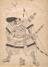 Preparatory Drawing for a Warrior Print, 19th century.