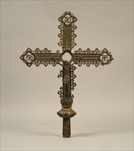 Processional Cross, Irish, early 20th century (original dated 15th century).