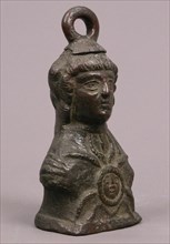 Steelyard weight in the form of Athena, Byzantine, 6th-9th century (?).