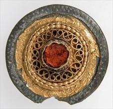 Disk Brooch, Anglo-Saxon, 7th century.