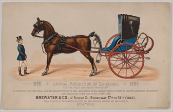 Brewster & Co. Annual Exhibition of Carriages, 1886.
