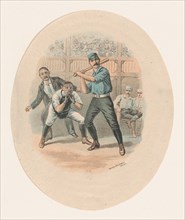 Baseball Scene, 1880-1900.