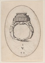 Design for a Ring, Plate 30 from 'Livre d'Aneaux d'Orfevrerie', 1561.