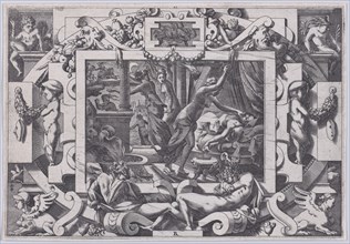 Pelias Killed by his Daughters (Dont par pitié elles prennent courage son sang vider par violent outrage...), 1563.