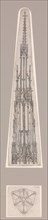 Elevation of a Gothic Pinnacle with a Hexagonal Plan, late 15th century.