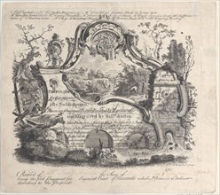Proposal for Engraving by Subscription From an Original Picture Painted by Zuccarelle, 1756.