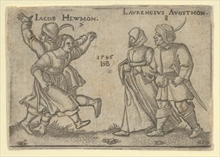 Copy of July and August, from The Peasants' Feast or the Twelve Months, after 1547. [Iacob Hewmon 7 / Laurencius Augustmon 8].