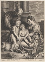 The Virgin and Christ child with Saint Anne and Saint John the Baptist, ca. 1640-59.