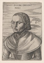Portrait of the Wife of Georg Pencz (Imago D'uxore Gregori Peins).