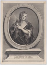 Portrait of Adrienne Lecouvreur as Cornelia in Corneille's "La Mort de Pompée", 1730.