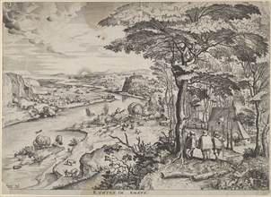Euntes in Emaus (Landscape with Pilgrims at Emmaus), ca. 1555-56.