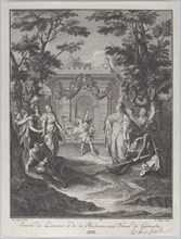 Plate 13: entrance of Love and Wealth to Gamache's wedding (Entrée de L'amour et de la Richesse aux Noces de Gamache), 1745.