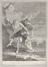 Jacob wrestling the angel, 1730-39.