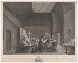 The Drawing Academy at the Felix Meritis Society in Amsterdam, ca. 1800.