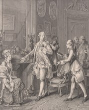 La Grande Toilette (The Patroness), from Le Monument du Costume, 1777.