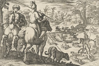 Ostrich Hunt, from 'Hunting Scenes VI', 1609.