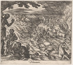 Plate 7: The Flood (Diluvium.), from Ovid's 'Metamorphoses', 1606.