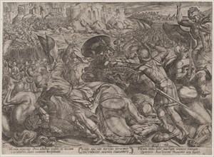 Plate 10: The Fall of Jericho, from 'The Battles of the Old Testament', ca. 1590-ca. 1610.