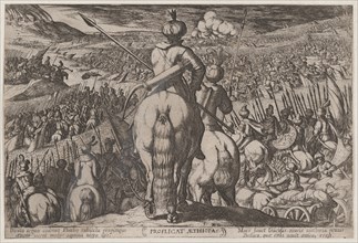 Plate 5: The Defeat of the Ethiopians, from 'The Battles of the Old Testament,', ca. 1590-ca. 1610.