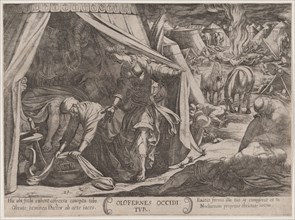 Plate 23: Judith and Holofernes, from 'The Battles of the Old Testament', ca. 1590-ca. 1610.