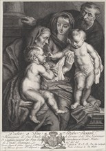 The Holy Family with Saint Elizabeth and the infant Saint John the Baptist, ca. 1615-75.