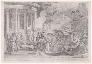 Sinorix carried from the temple of Artemis trying to escape the effects of the poisoning, ca. 1640.