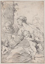 The Holy Family with the infant Saint John holding an apple, ca. 1630.