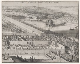 Detail of the Park at Enghien (right half), 1685.