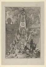 Funeral monument to Charles V, Duke of Lorraine, frontispiece to 'Les Actions glorieuses de S.A.S. Charles Duc de Lorraine', 1703-04.
