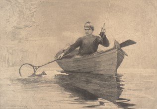 Fly Fishing, Saranac Lake, 1889.