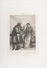 She thank'd me: plate 2 from Othello (Act 1, Scene 3), 1844.