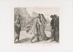 O my fair warrior!: plate 5 from Othello (Act 2, Scene 1), etched 1844, reprinted 1900.