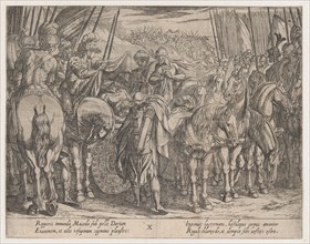 Plate 10: Alexander Finding the Body of Darius, from The Deeds of Alexander the Great,, 1608.