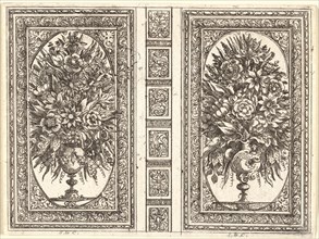 Book Cover (Two Flower Vases), 1656.