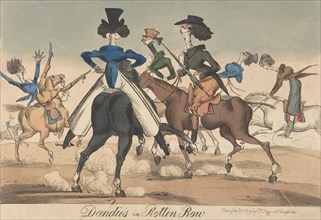 Dandies in Rotten Row, January 21, 1819.