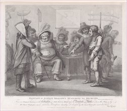 Falstaff at Justice Shallow's Mustering His Recruits (Shakespeare, Henry IV, Part II, Act 3, Scene 2), June 1, 1792.