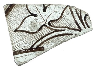 Glass Fragment, British, 14th century.