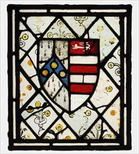 Panel with Heraldic Shield of Johnson, British, ca. 1500.