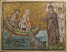 Miraculous Draught of Fishes, Byzantine, early 20th century (original dated early 6th century).