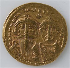 Solidus of Heraclius and Heraclius Constantine, Byzantine, 629-631.