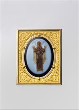 Cameo of the Virgin and Child, Byzantine, ca. 1050-1100 (cameo); ca. 1800 (frame). Frame made by Adrien Jean Maximilien Vachette.