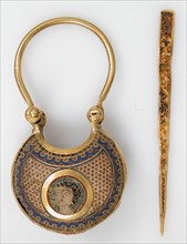 Temple Pendant and Stick, Byzantine, ca. 1080-1150.