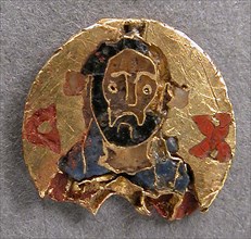 Medallion with Christ, Byzantine, 11th century.