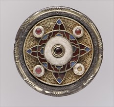 Disk Brooch, Anglo-Saxon, early 600s.