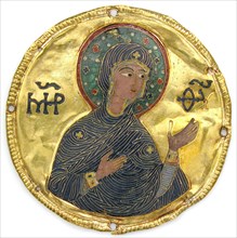 Medallion with the Virgin from an Icon Frame, Byzantine, ca. 1100.