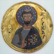 Medallion with Saint Luke from an Icon Frame, Byzantine, ca. 1100.