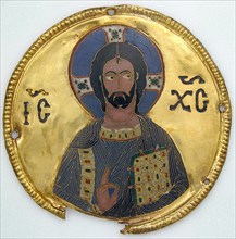 Medallion with Christ from an Icon Frame, Byzantine, ca. 1100.