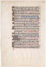 Manuscript Leaf from a Royal Psalter, British, 13th century.