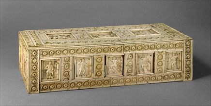 Casket with Warriors and Mythological Figures, Byzantine, 10th-11th century.