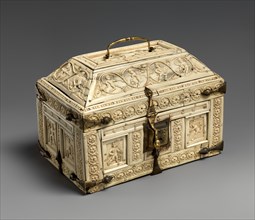 Casket with Warriors and Dancers, Byzantine, 11th century.